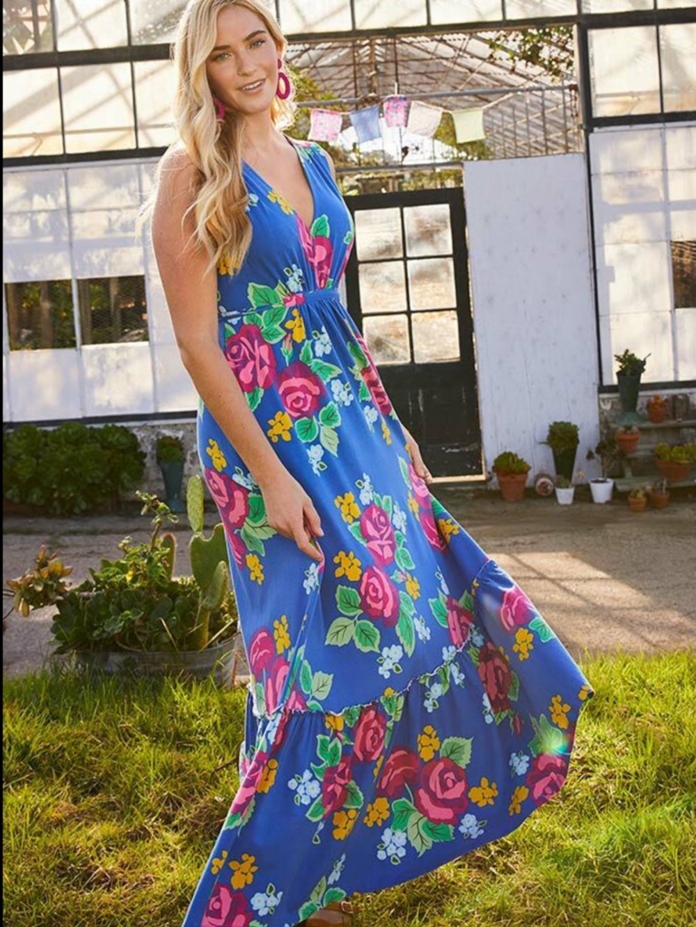 LIKE NEW Matilda Jane Brilliant Daydream Dream Weaver Floral Maxi Dres